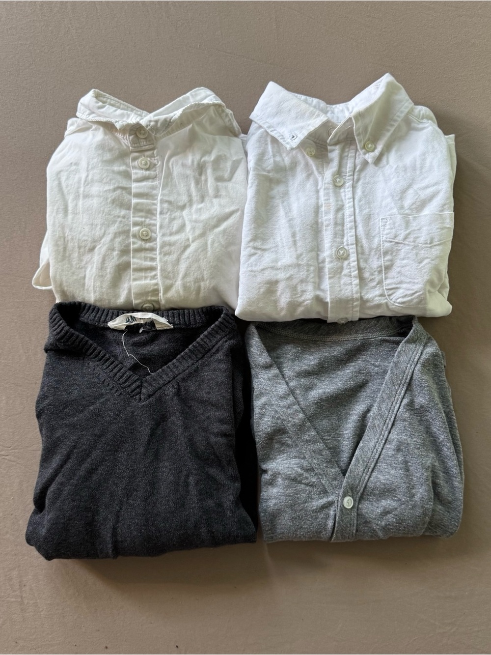 Toddler Boys Dress Shirt & Sweater Bundle